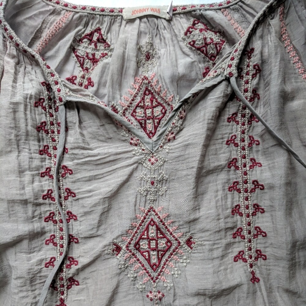 Johnny Was peasant blouse